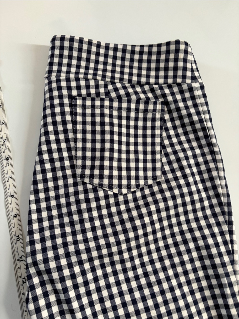 J McLaughlin Masie Ankle pants Size 12 Ginham Check - Picture 6 of 9
